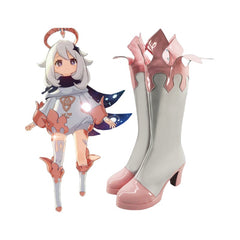 Genshin Impact Paimon COS Shoes - Anime Convention 2D Performance Shoes - Halloweez