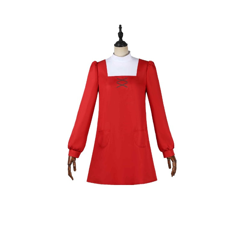 Halloweez Anya Forger Cosplay Costume - Red Spy×Family Theme for Events - Halloweez