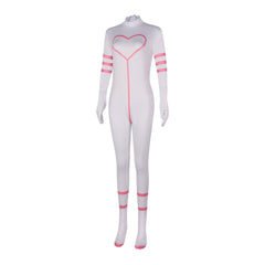 Hell's Hotel Angel Dust Cosplay Jumpsuit Halloween Costume - Hazbin Hotel Anime Outfit - Halloweez