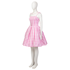 Women's Halloweez Pink Checkered Costume Dress - Embrace the Iconic Style - Halloweez