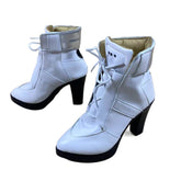 1780necoflower White Dress Girl Cosplay Shoes for Anime Conventions and Performances - Halloweez