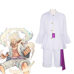 One Piece Sun God Nika Luffy Cosplay Costume for Halloween and Stage Performance - Halloweez