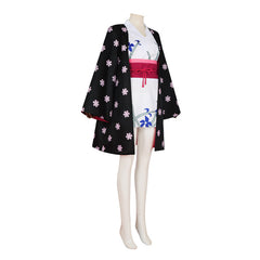 One Piece Wano Country Arc Robin Cosplay Costume - Nico Robin Kimono 2D Outfit - Halloweez