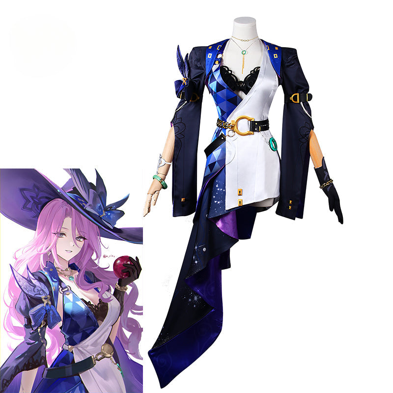 Halloweez Jade Cosplay Costume - Honkai Star Rail Inspired Women's Suit with Hat for Halloween Party - Halloweez