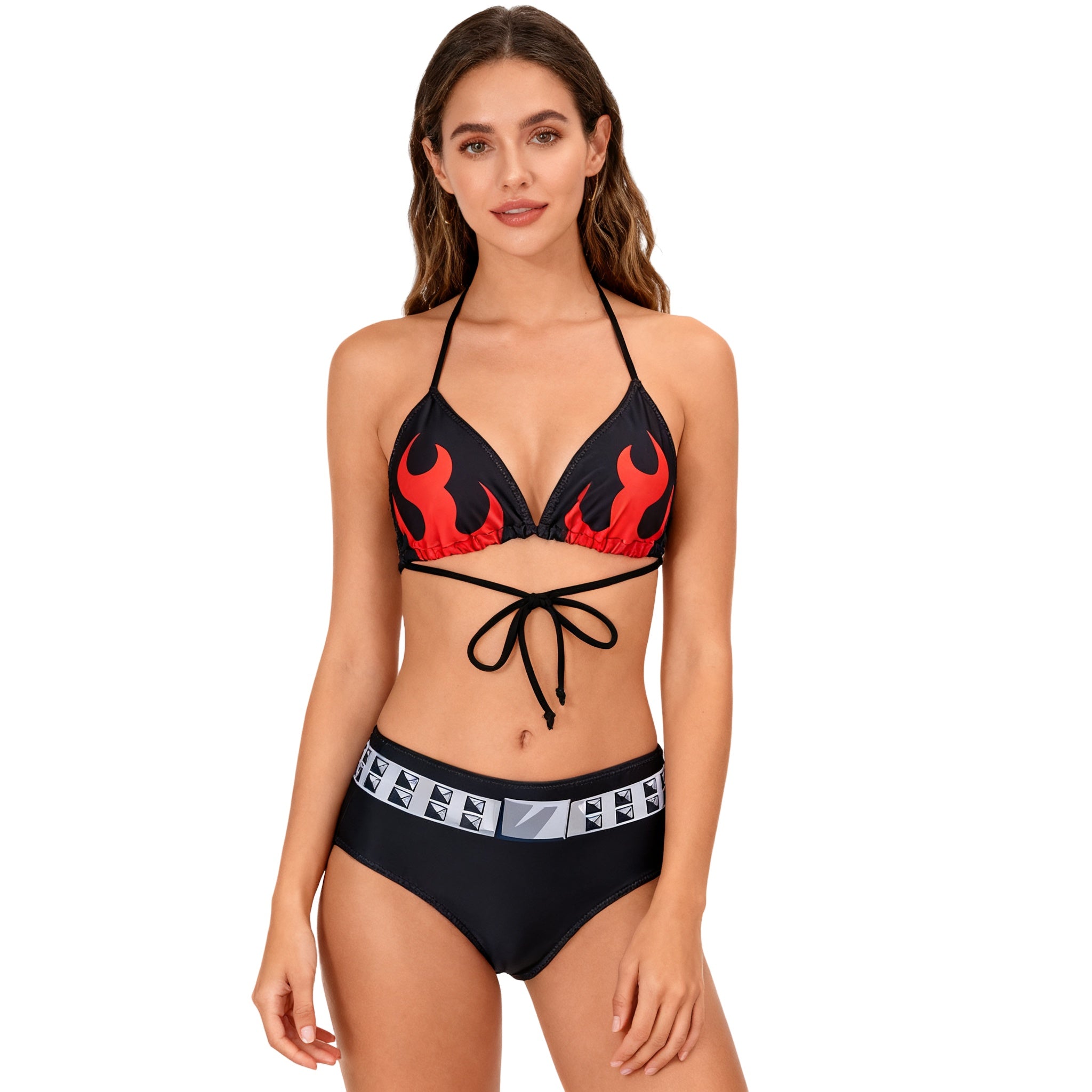 Tengen Toppa Gurren Lagann Yoko Littner Bikini Cosplay Swimsuit Two-Piece Set - Halloweez