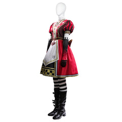 Halloweez: Alice Madness Returns Cosplay Costume Dress, Gloves, Socks & Bowknot - Women's Halloween Outfit - Halloweez