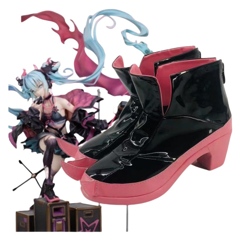 Hatsune Miku Cosplay Shoes for Anime Conventions and Performances - Halloweez