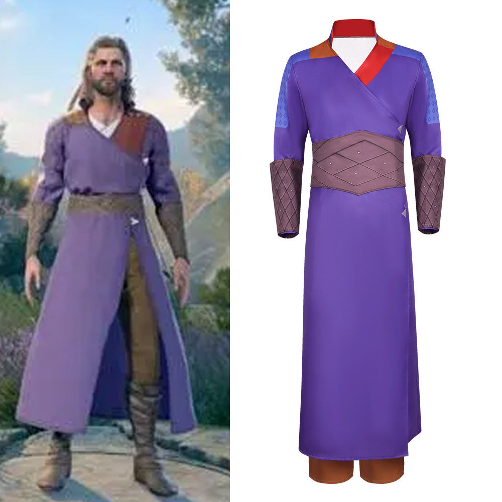 Baldur's Gate 3 Wizard Gale Cosplay Costume - Role-Playing Game Clothing for Stage Performance - Halloweez