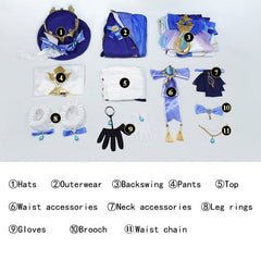 Halloweez Genshin Impact Cosplay Outfit - Ideal for Role Play & Special Events - Halloweez