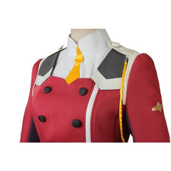 Halloweez Zero Two Cosplay Outfit - Darling in the Franxx Dress Uniform, Wig & Accessories for Women - Halloweez