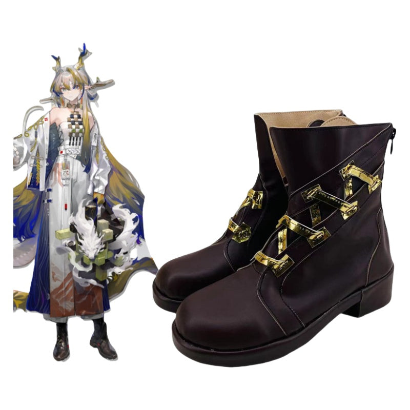 Tomorrow's Ark Shu Cos Shoes 2D Anime Exhibition Performance Shoes for Arknights Fans - Halloweez