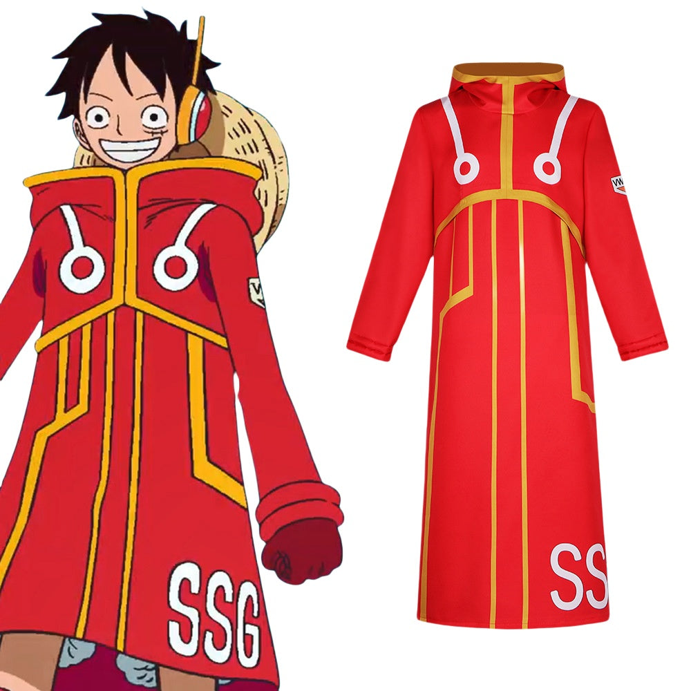 One Piece cosplay Egghead Island arc Luffy costume Future Island performance outfit - Halloweez