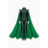 Women's Thor Ragnarok Hela Costume Cosplay Jumpsuit with Cape by Halloweez - Halloweez
