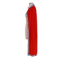 Elegant King Red Velvet Cloak | Halloweez Adult Costume for Festive Celebrations - Halloweez