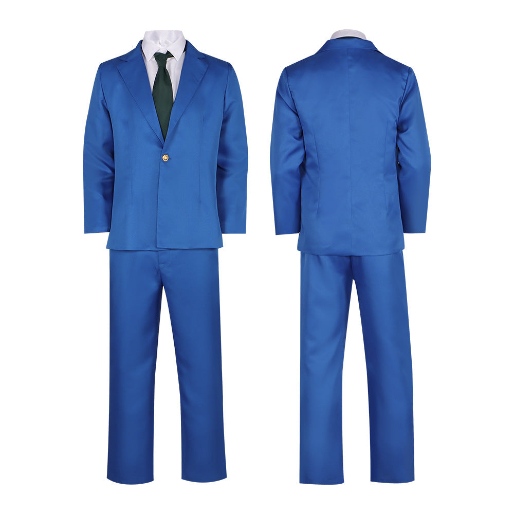 Detective Conan Kudo Shinichi Mouri Ran Cosplay Costume Full Set - High School Uniform - Halloweez