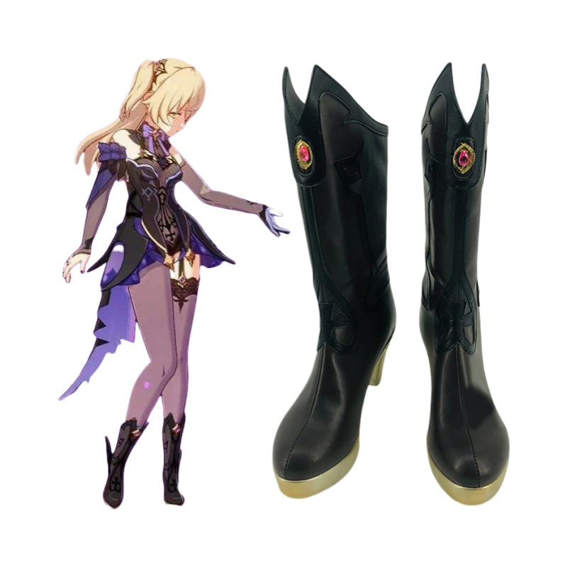 Genshin Impact Fischl Cosplay Shoes for Anime Expo and Role Play - Halloweez