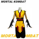 Mortal Kombat Scorpion Cosplay Costume Men Halloween Role Play Outfit - Halloweez