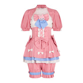 Identity V Cosplay Costume Collaboration Sanrio Cheerleader Kuromi Game Role-Playing Outfit - Halloweez