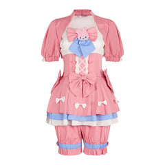 Identity V Cosplay Costume Collaboration Sanrio Cheerleader Kuromi Game Role-Playing Outfit - Halloweez