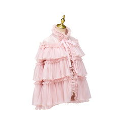 Anime Pink Mid-Length Cape Cosplay Costume – Elegant & Authentic Replica for Cosplay Enthusiasts - Halloweez