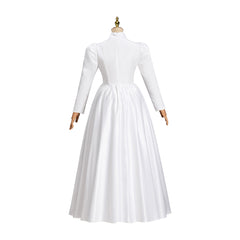 Elegant Victoria White Dress Cosplay Costume – Perfect for Anime & Game Enthusiasts - Halloweez