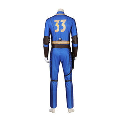 Halloweez Vault 33 Male Jumpsuit - Authentic Fallout Cosplay Costume for Halloween - Halloweez