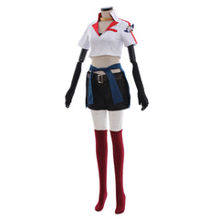 Halloweez Sivir Pizza Delivery Cosplay Costume for Women | Full Set Including Crop Top, Shorts & Hat - Halloweez