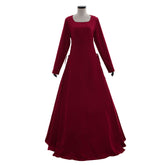 Elegant Halloweez Gothic Victorian Red Dress | Timeless Renaissance Prom Dress for Themed Events - Halloweez