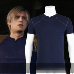 Resident Evil 4 Remake Leon Kennedy T-shirt Cosplay, Custom Top for Halloween & Comic Con