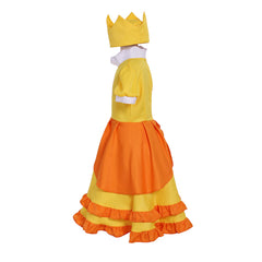 Halloweez Princess Daisy Cosplay Costume - Adorable Lolita Dress for Girls' Parties and Cosplay - Halloweez