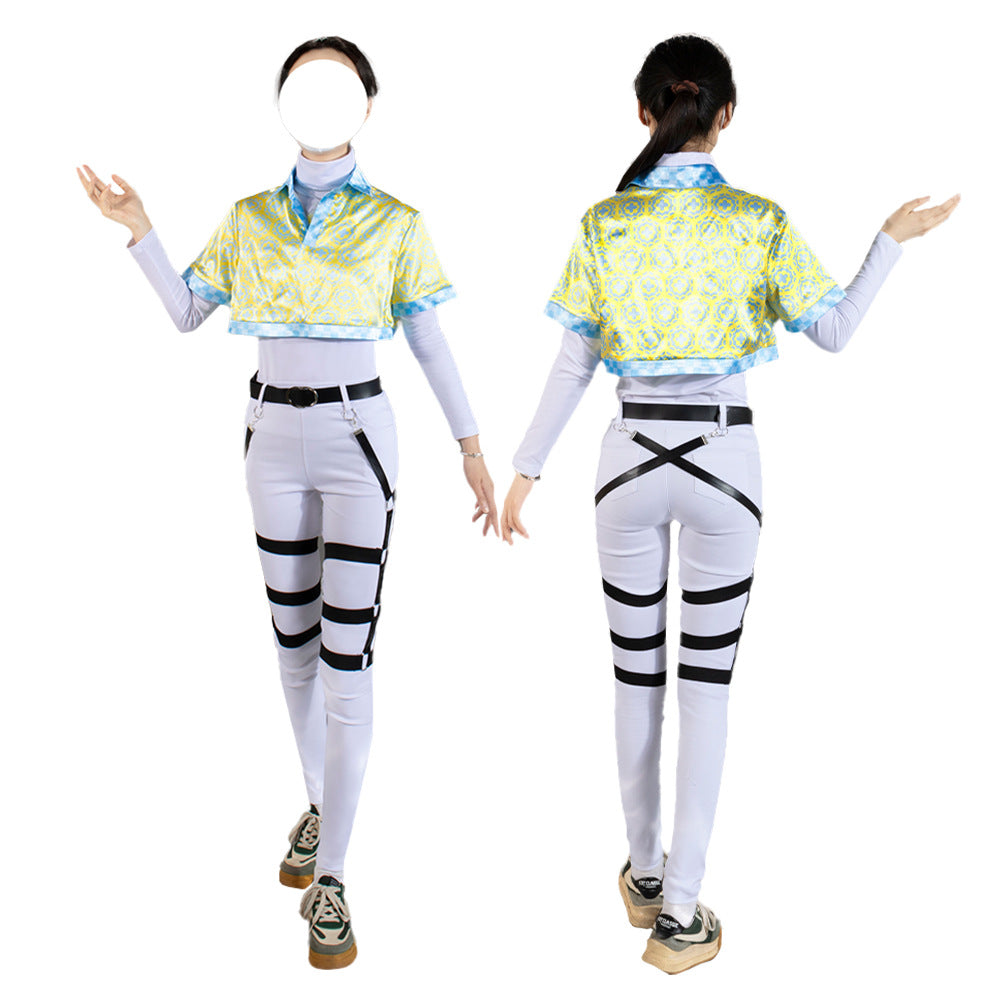 Vtuber Nijisanji Hero Group Hiiro Mai Naru Cosplay Costume for Anime Game Fans - Halloweez