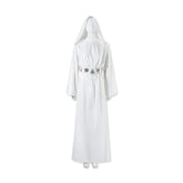 Princess Leia Organa White Hooded Robe Costume from Star Wars: A New Hope - Complete Iconic Outfit Set