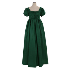 Elegant Halloweez Regency Ball Dress - High Waistline Tea Gown Dress Custom Made - Halloweez