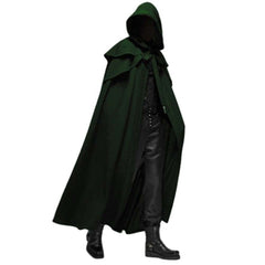 Hooded Cape Medieval Renaissance Gothic Cloak Halloween Cosplay Stage Performance Costume - Halloweez