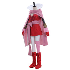 Halloweez Tiki Cosplay Costume | Enchanting Pink Dress with Cape - Halloweez