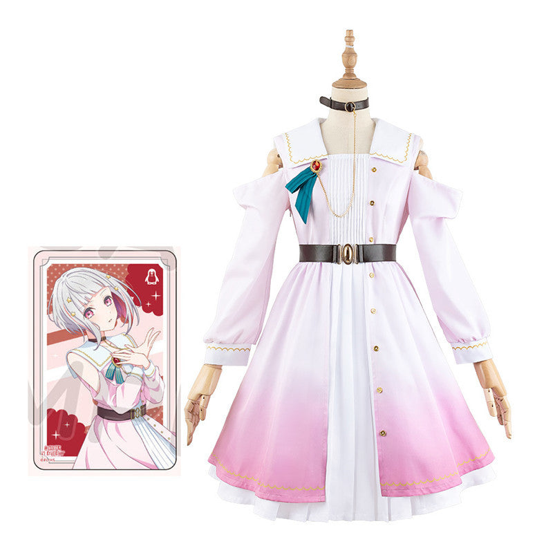 Idol Club Yuugiri Tuzuri Murano Sayaka Anniversary 2D Anime Costume Set - Perfect for Cosplay Enthusiasts - Halloweez