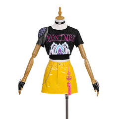 kpop Demon Hunter Girls Mira Short Sleeve Costume for Music Performance - Halloweez