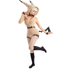 Soft and Adorable Mimikyu Plush Cosplay Costume for Women and Girls - Halloweez