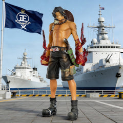 Portrait of Pirates One Piece Great Series Massive Fire Fist Ace Standing Anime Figure