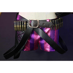 Halloweez Bold Jinx Uniform Cosplay Costume - League of Legends Mischief Maker Halloween Ensemble - Halloweez