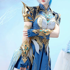 Hao Tian Hammer Combat Cosplay Costume Full Set Women Anime Game Outfit - Halloweez