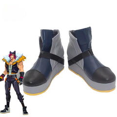 Halloweez HEARTSTEEL Sett Cosplay Shoes - Flat Velcro Design for Men's Casual & Halloween Parties - Halloweez
