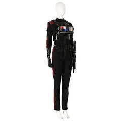 Halloweez Star Wars Battlefront II Iden Versio Black Suit Cosplay Costume for Women - Halloweez