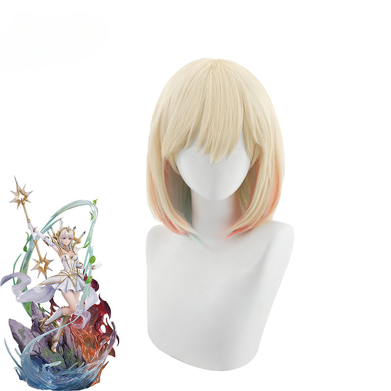 Halloweez Elementalist Lux Cosplay Wig - 30cm Mixed Color Women's Synthetic Hairpiece - Halloweez
