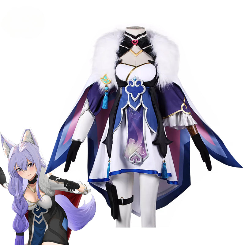 Halloweez Baiheng Cosplay Outfit - Foxian Archer & Pilot Baiheng Women's Dress for Halloween - Halloweez