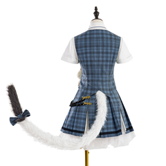 Stunning: Halloweez Gray Raven Cosplay Costume - Chic Cat-Themed Ensemble for Women - Halloweez