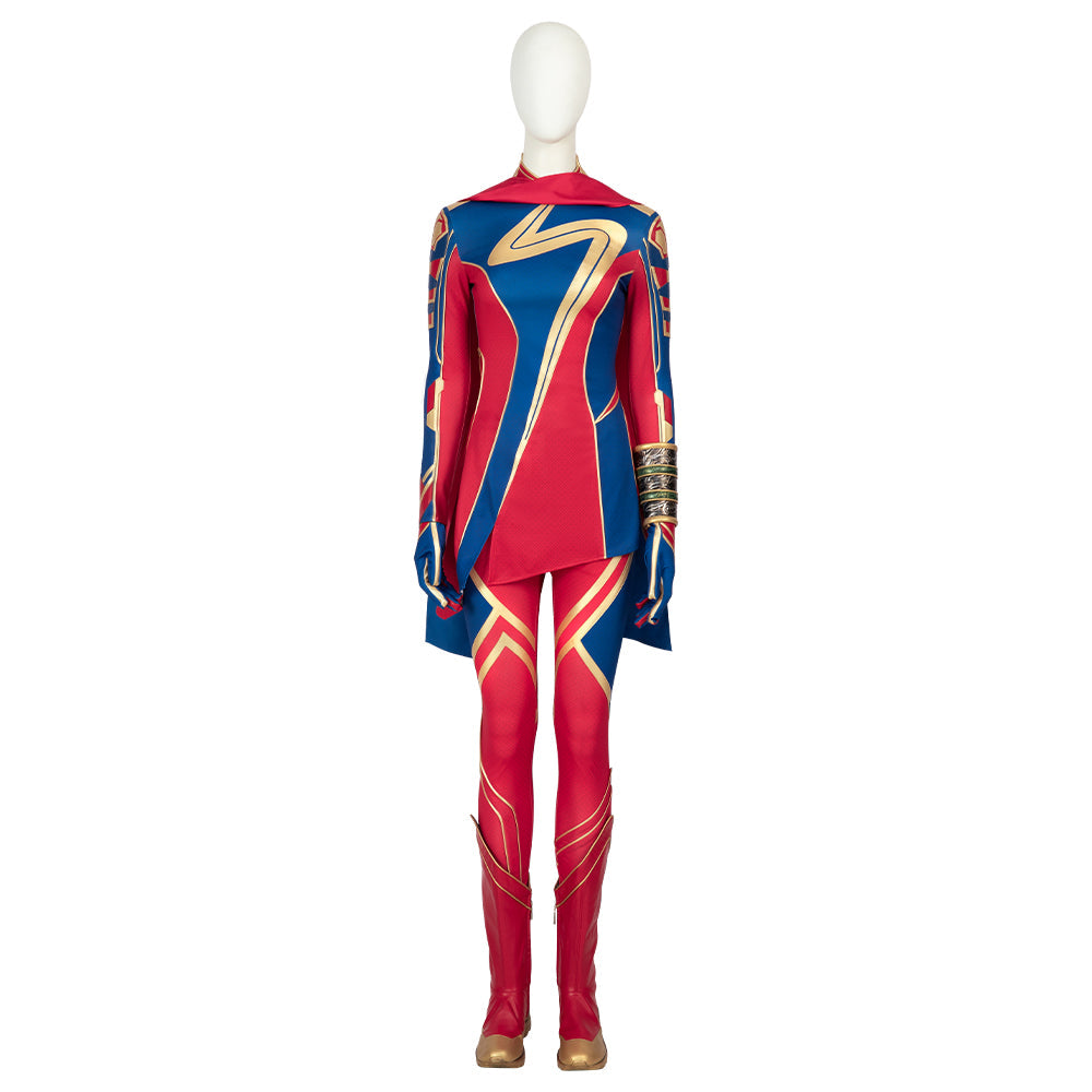 Halloweez Ms. Marvel Kamala Khan Cosplay Outfit Inspired by Captain Marvel 2 - Halloweez