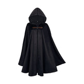 Medieval Deer Suede Cloak Halloween Vintage Battle Warrior Magic Robe Cosplay Costume - Halloweez