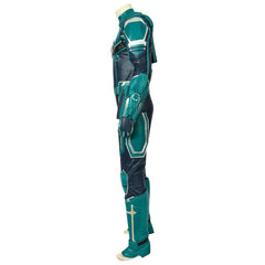 Halloweez Star Force Captain Marvel Cosplay Costume - High-Quality PU Leather - Halloweez