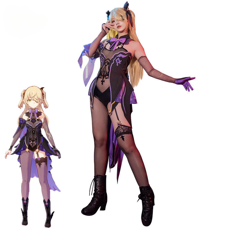 Halloweez Fischl Cosplay Costume - Women's Sexy Jumpsuit for Genshin Impact Fans - Halloweez